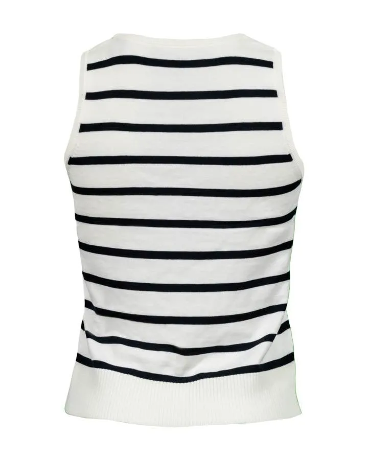 Veronica Beard Conroe Stripe Tank Top