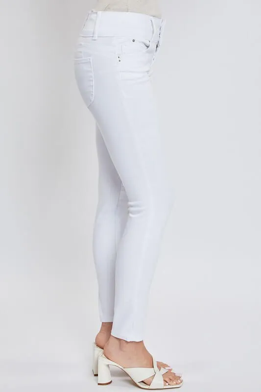 WannaBettaButt Three-Button Skinny Ankle Jean